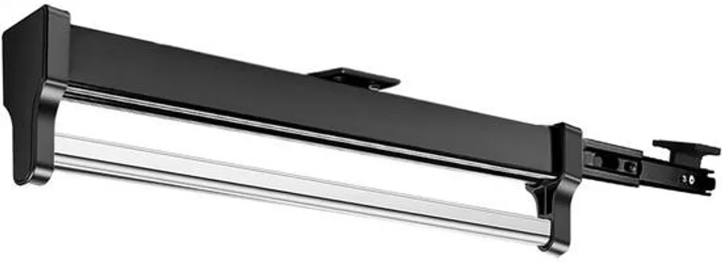 Tringle télescopique réglable noire 397 mm en acier haute résistance