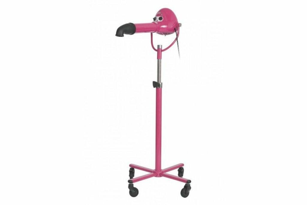 Standhaartrockner mit Gebläsefunktion – Aeolus Rosa, 1800 Watt – Ständer mit Düse – Hundehaartrockner für Hundesalons – Für Hunde und ...
