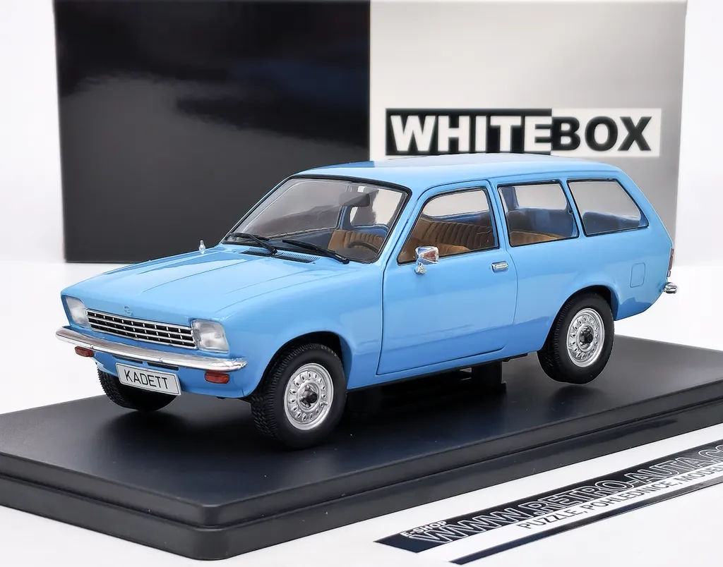 Voiture miniature Opel Kadett C Caravan 1973 - Réplique Whitebox 1/24 métal