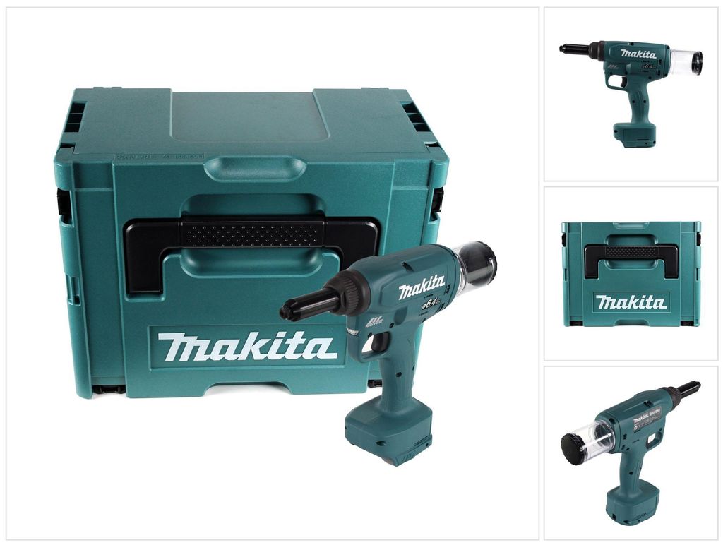 Makita DRV 250 ZJ Rivettatrice a batteria 18 V 20 kN Immagine del prodotto 