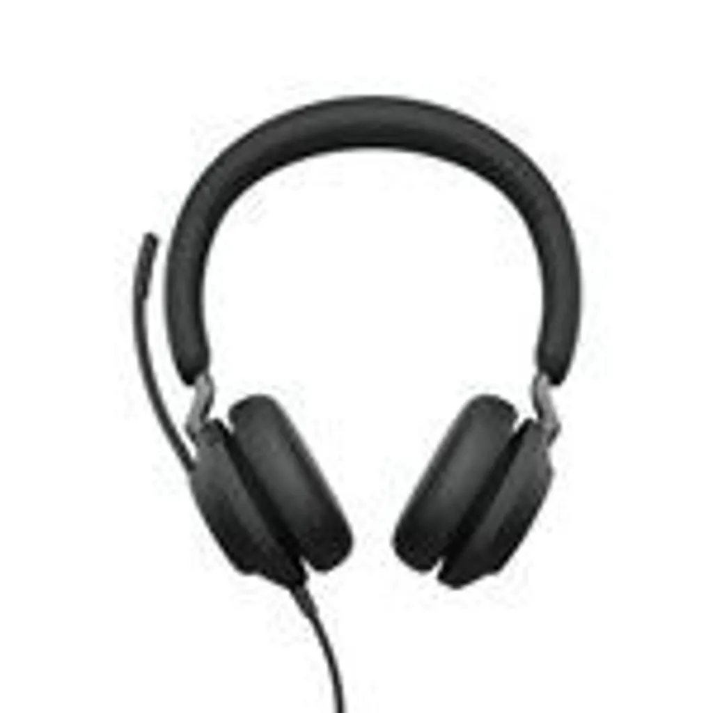 Casque Jabra Evolve2 40 MS avec Isolation Phonique et Micro Antibruit