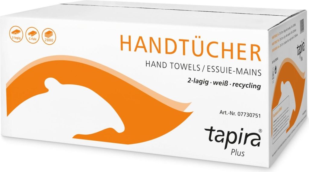 Tapira Handtuchpapier Plus 250 x 330 mm C-Falz weiß Produktbild 