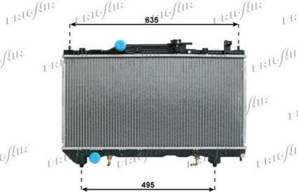FRIGAIR 0115.3128 Kühler Wasserkühler Motorkühler für TOYOTA Avensis Kombi (T22) AVENSIS (T22) AVENSIS Liftback (T22)