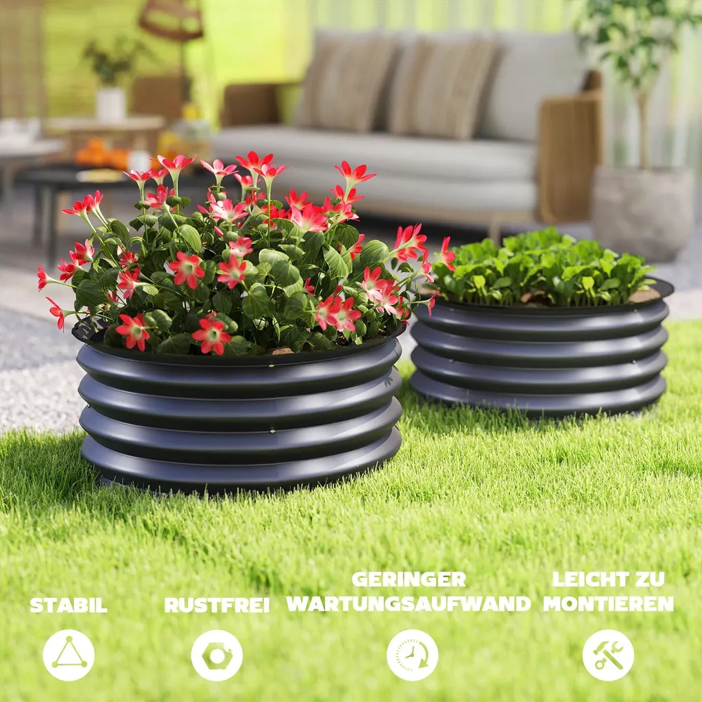 Double châssis de culture en acier résistant pour potager et balcon 1m - 6