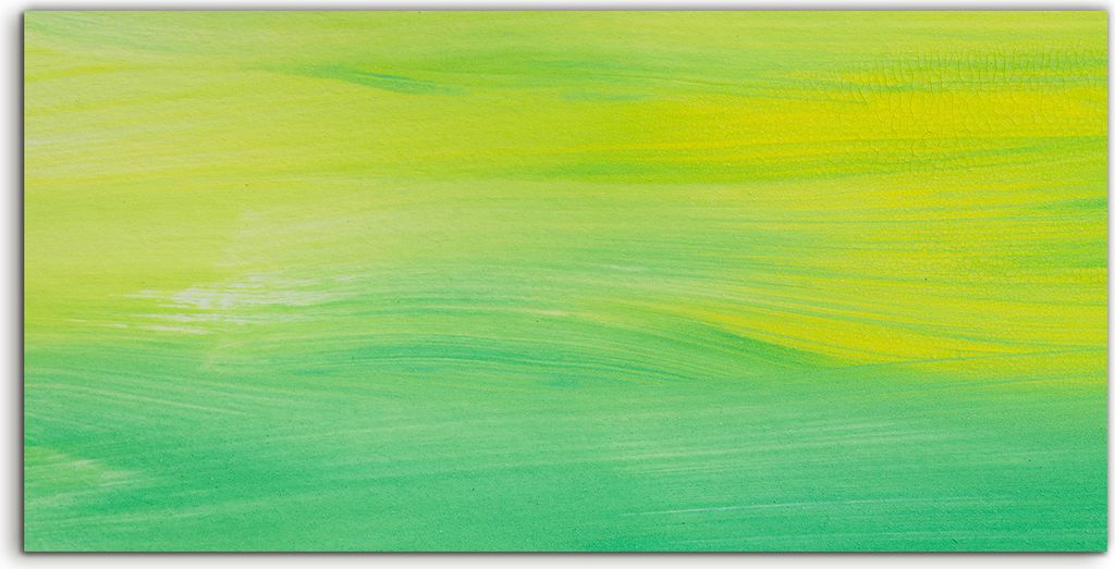 Coloray Acrylbild 140x70 Wandbild Acrylbilder Kunst grün Aquarell Abstrakt