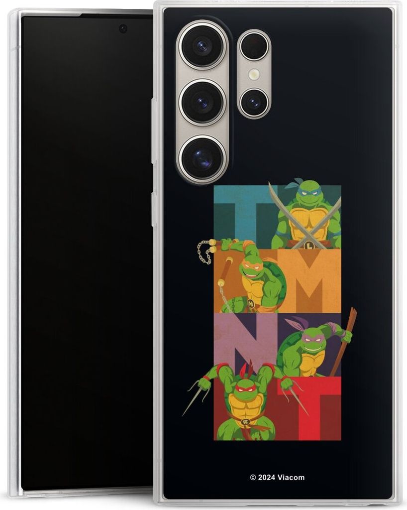 DeinDesign Slim Hülle für Samsung Galaxy S24 Ultra Silikon Case Ultra Dünn Handyhülle Fanartikel Offizielles Lizenzprodukt Teenage Mutant Ninja...