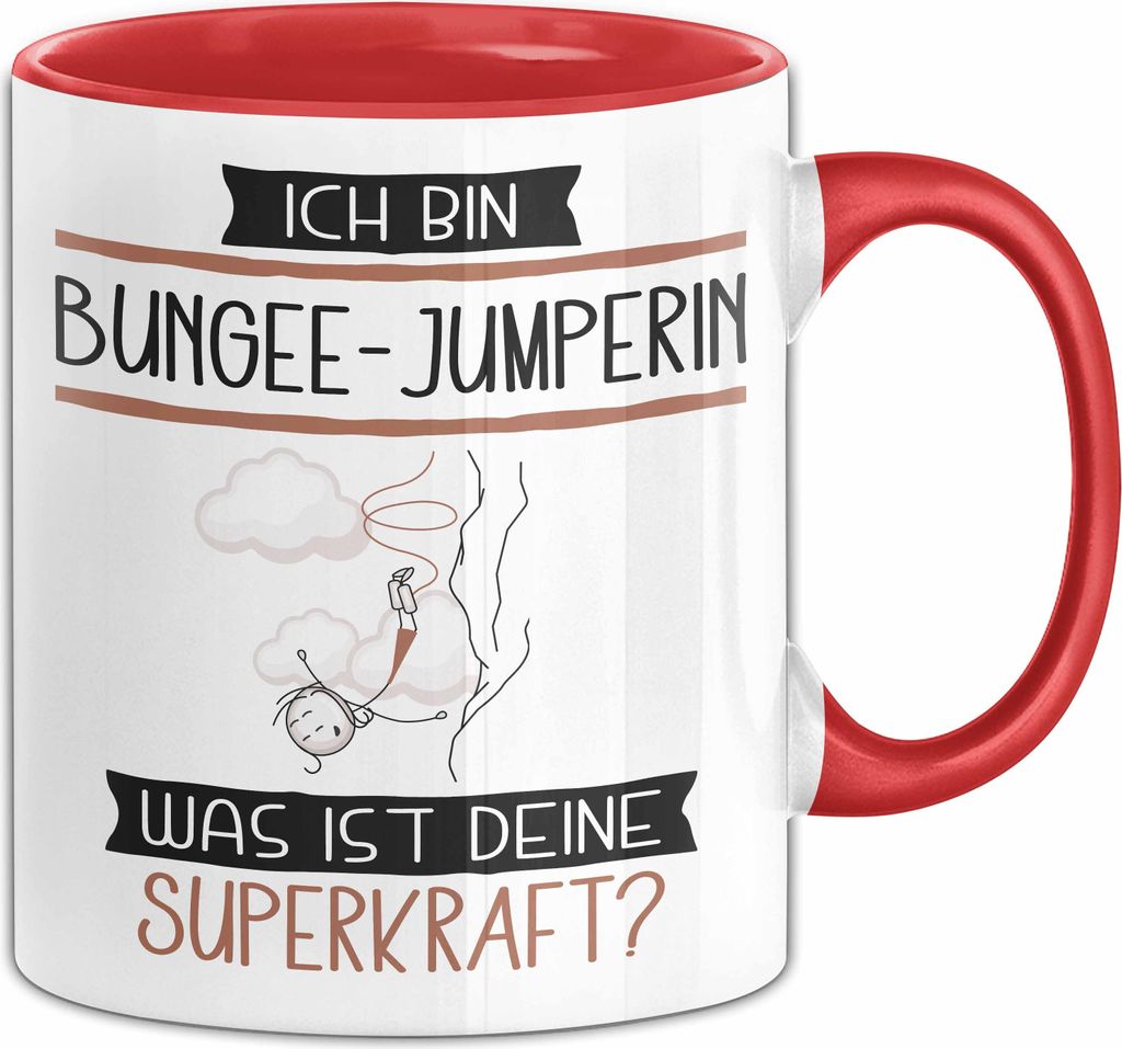 Bungee-Jumperin Geschenk Tasse Ich Bin Bungee-Jumperin Was Produktbild 
