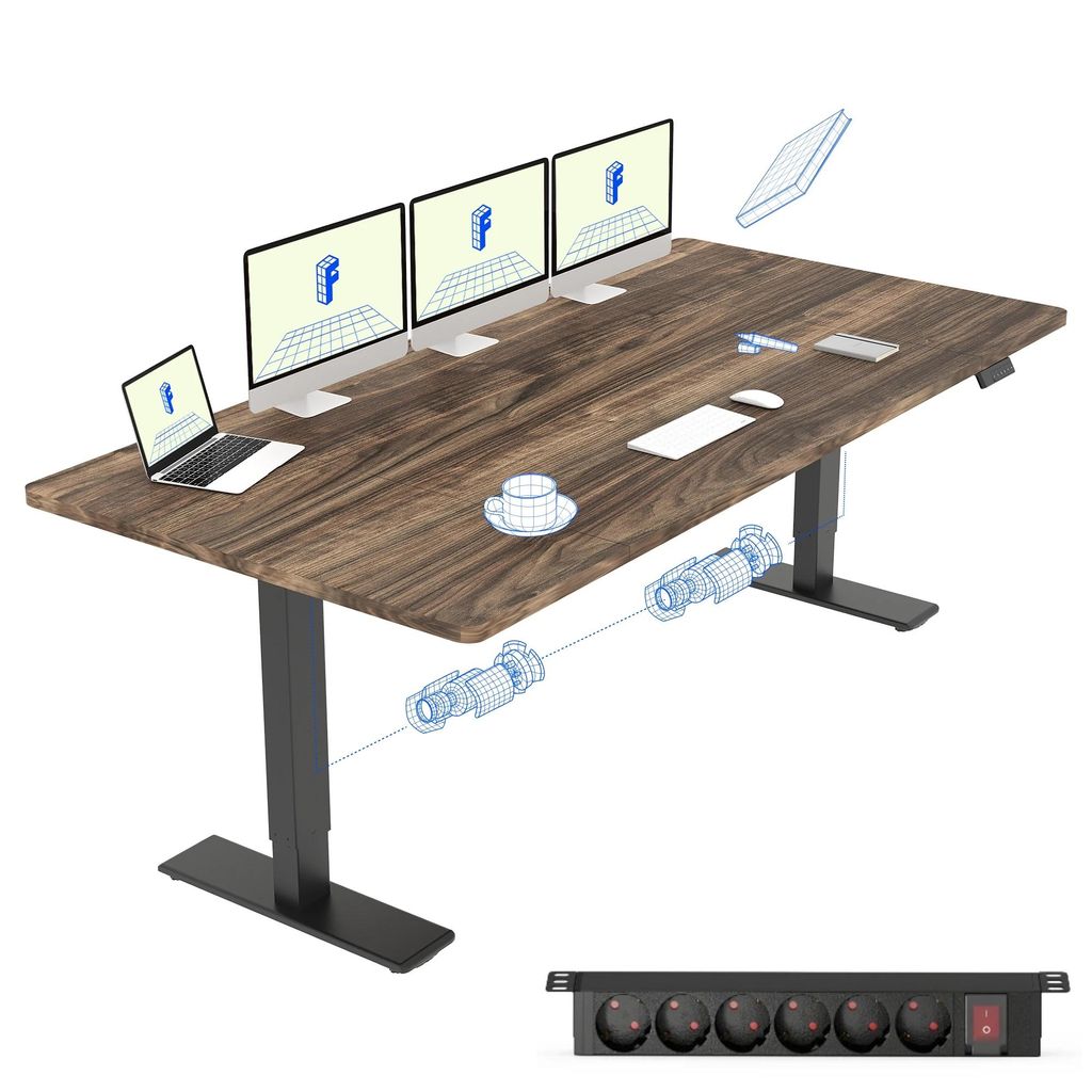 FLEXISPOT QB2 Höhenverstellbarer Schreibtisch Elektrisch Produktbild 