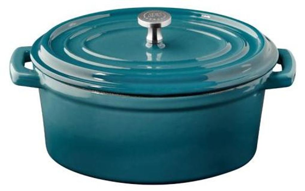 APS 88340 Pfanne 5 STARS - Gusseisen emailliert, Ø 29 cm (Innen Ø Boden: 25 cm) 2 Liter, induktionsgeeignet, ohne Deckel