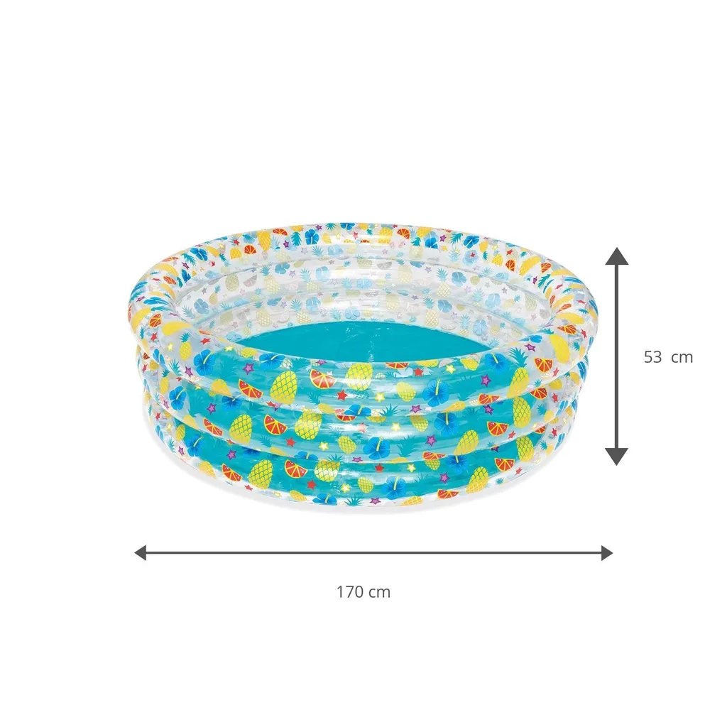 Piscina Gonfiabile Sea Life Bestway 51048 | 170x53cm per Famiglie - 38
