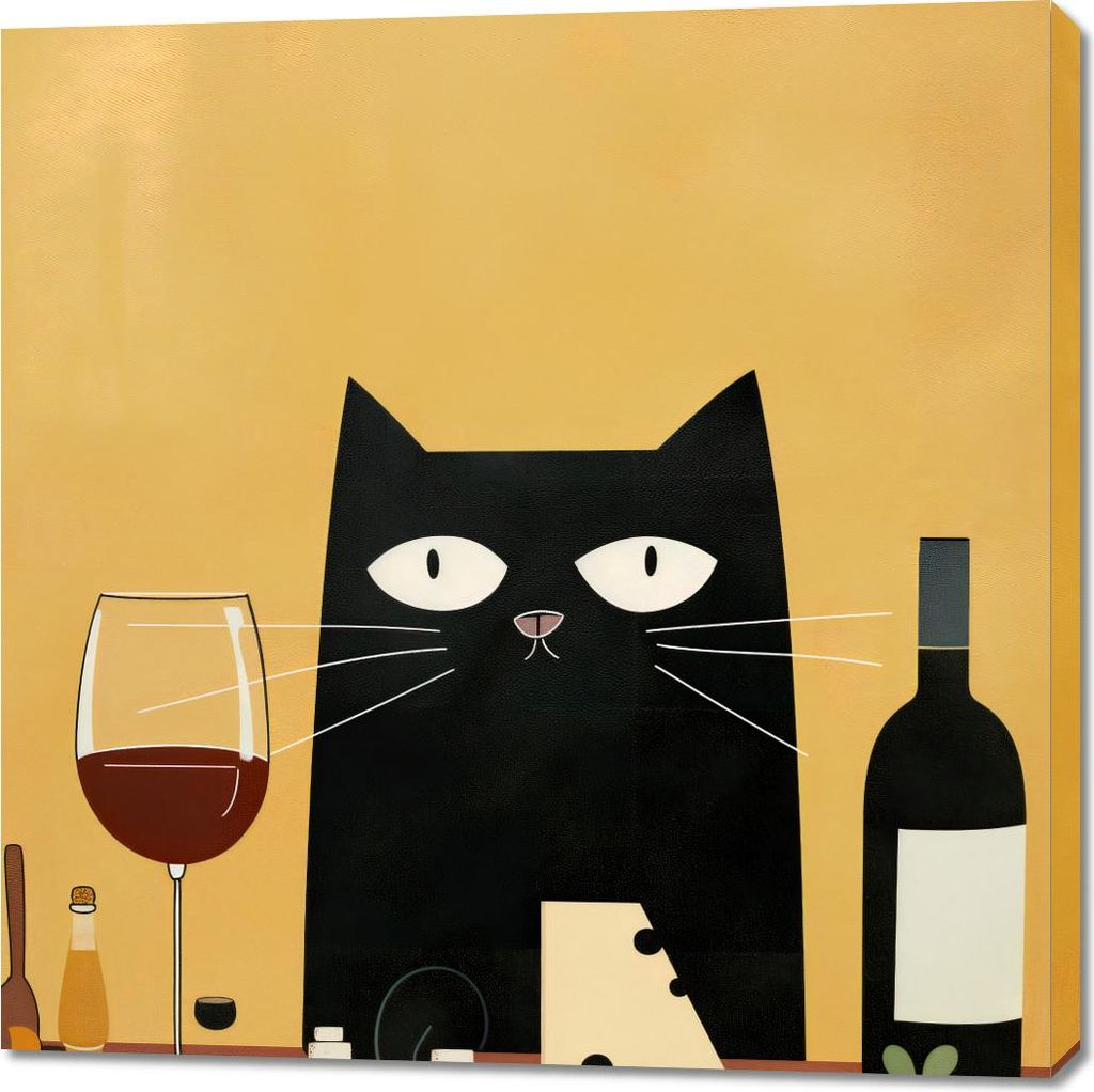 Bild 100x100cm Gastronomisches Festmahl