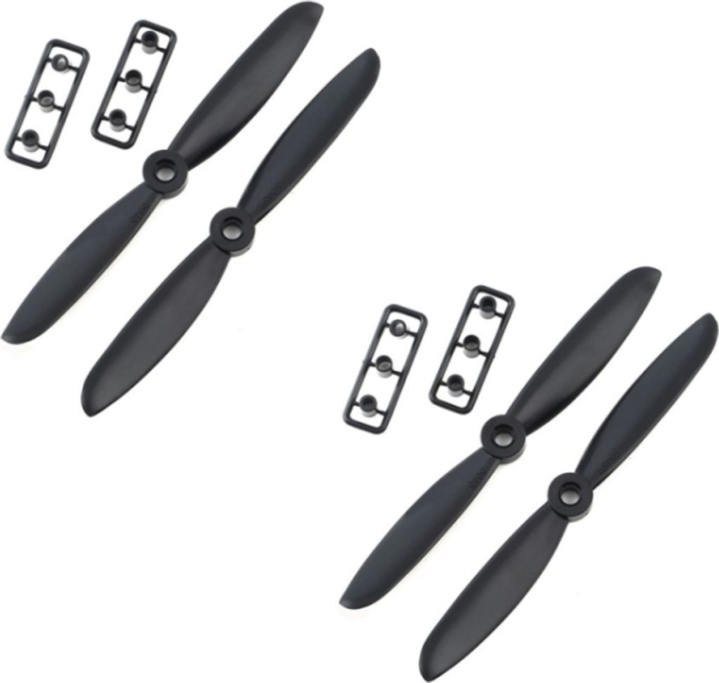 2 Paare 5045 ABS Propeller Propeller CW CCW für Quadcopter(Schwarz)