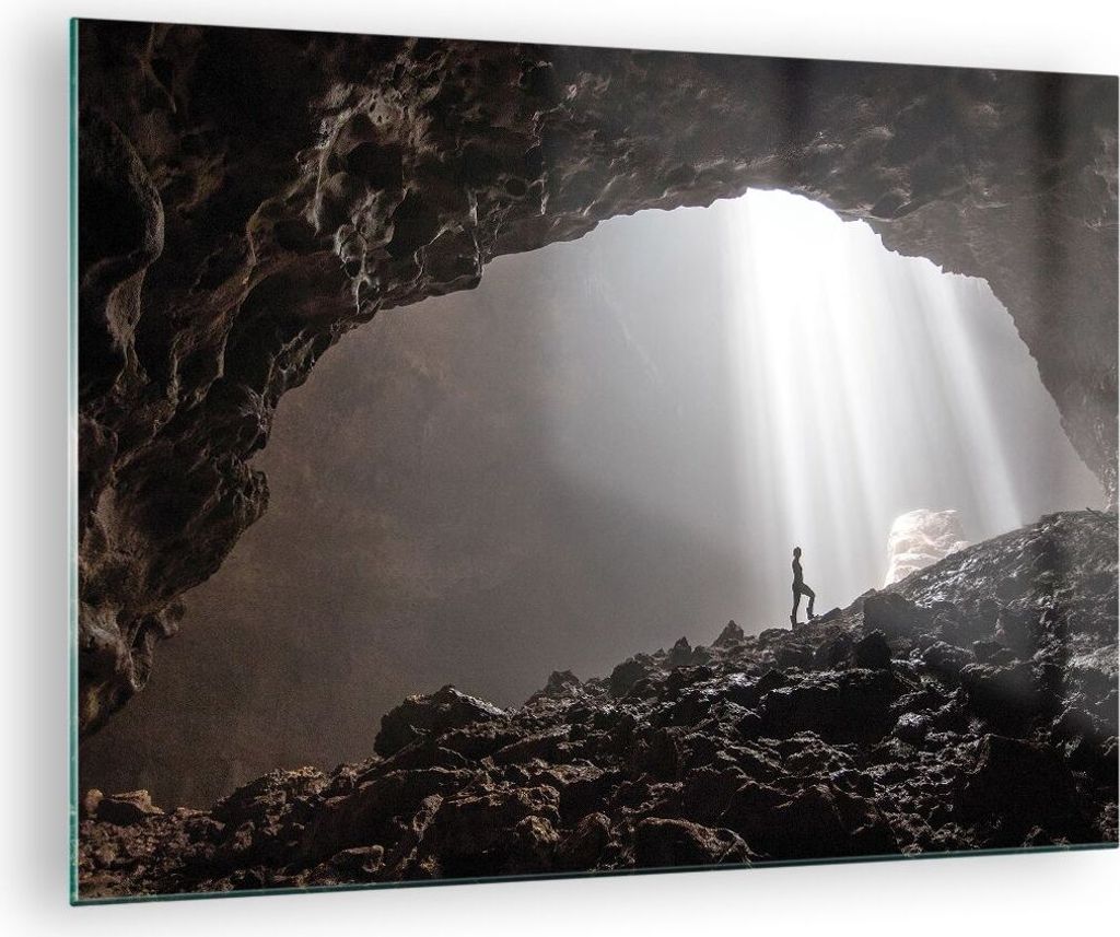 Bilder auf glas - Einteilig - Höhle Morgendämmerung Frau - Produktbild 