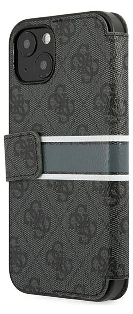 Cover Guess iPhone 13 Mini Grigia - Custodia Libro Portafoglio Ecopelle - 4