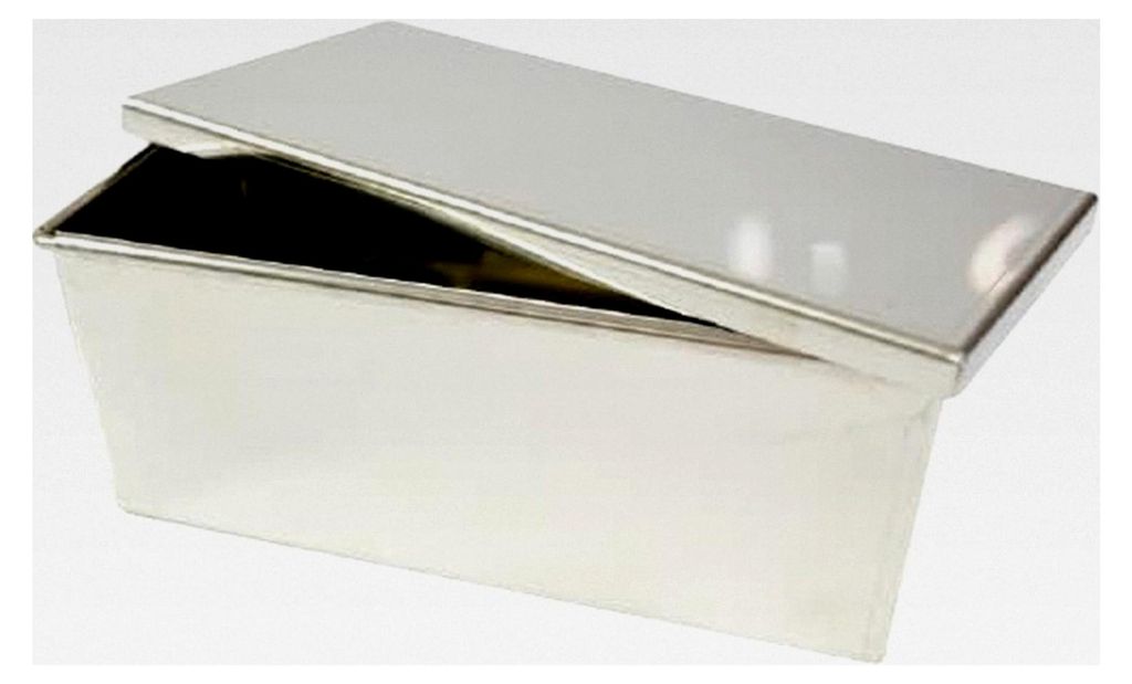 Hobbybäcker - Brotbackform aus Chromstahl - 9,5x23x11 cm - Rostfreie Form für 1.500 g Vollkornbrot oder 750 g Mischbrot