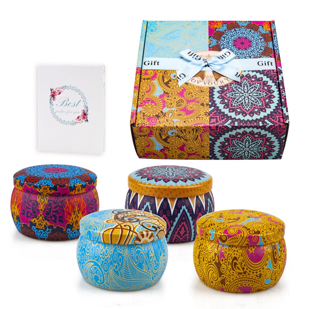 LARS360 Duftkerzen Set 120g – 4-teiliges Aromatherapie Set Produktbild 
