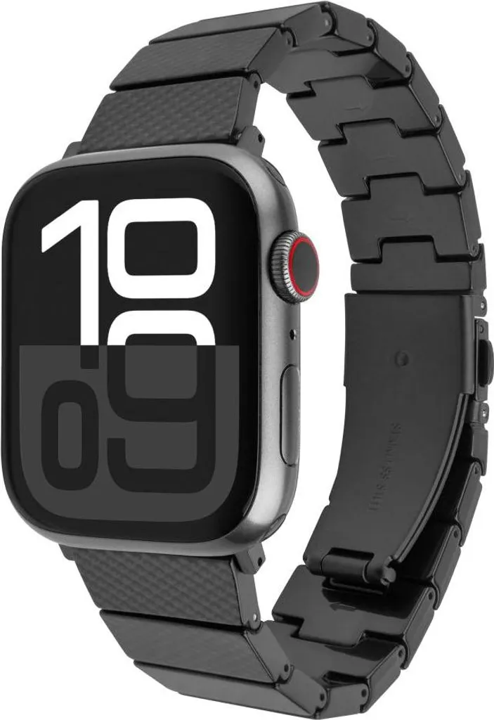 Cinturino Apple Watch Resina Nero Carbonio - Il Trend del Momento