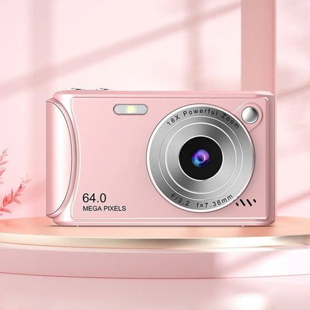 Appareil photo 64 MP zoom 18x avec écran LCD pour enfants et adolescents