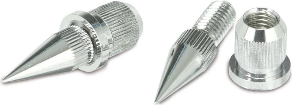 Dynavox Lautsprecher Spikes zum Einbau, 4er Set Chrom