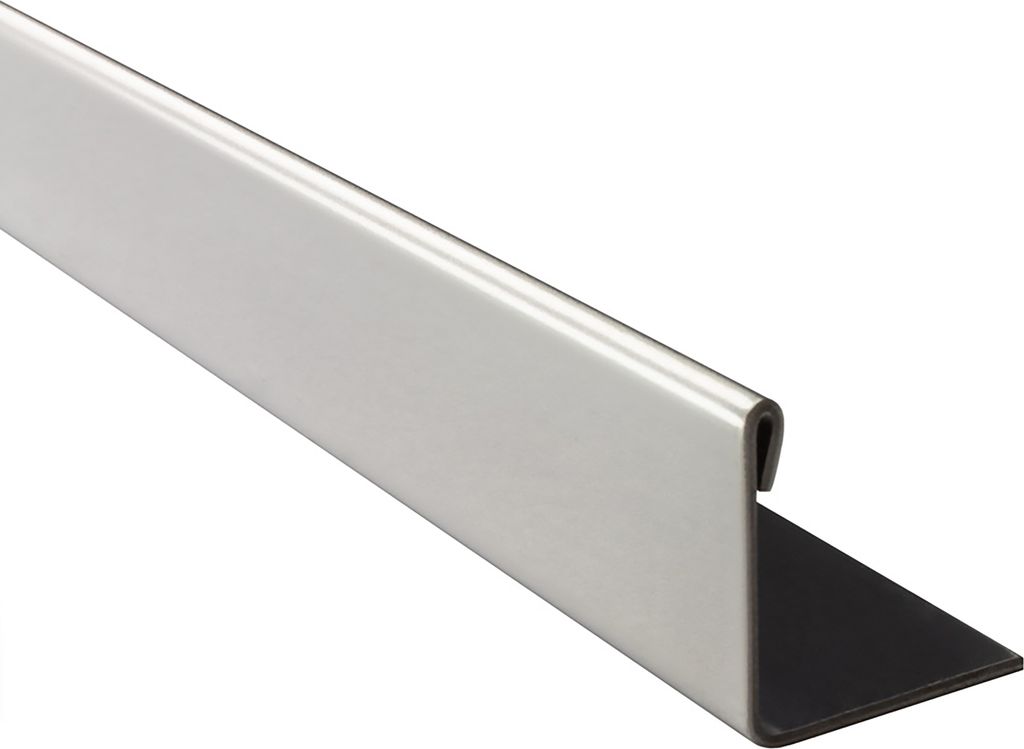 L-Profil Edelstahlschiene Profil Fliesenschiene Edelstahl V2A L250cm 20mm glänzend