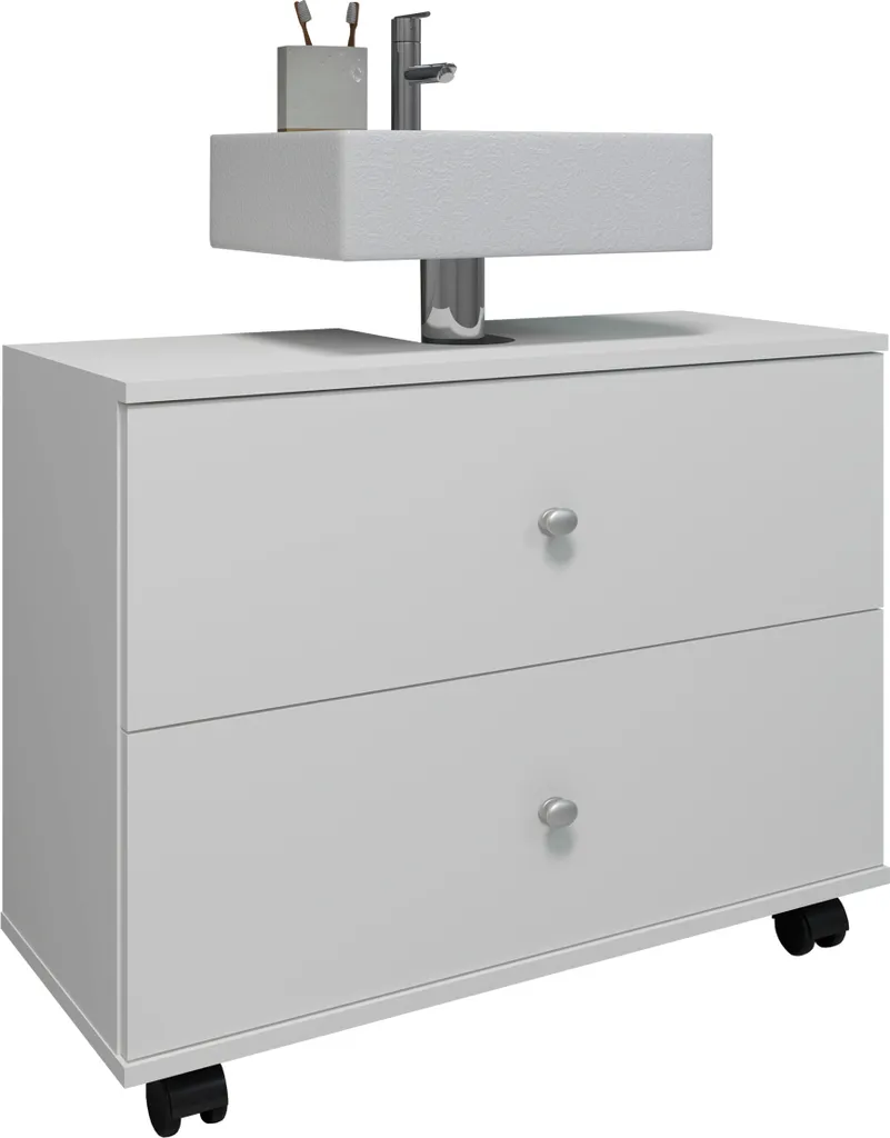 Sottolavabo Nilosi Bianco 60x33x61 - Mobile Bagno Facile Montaggio