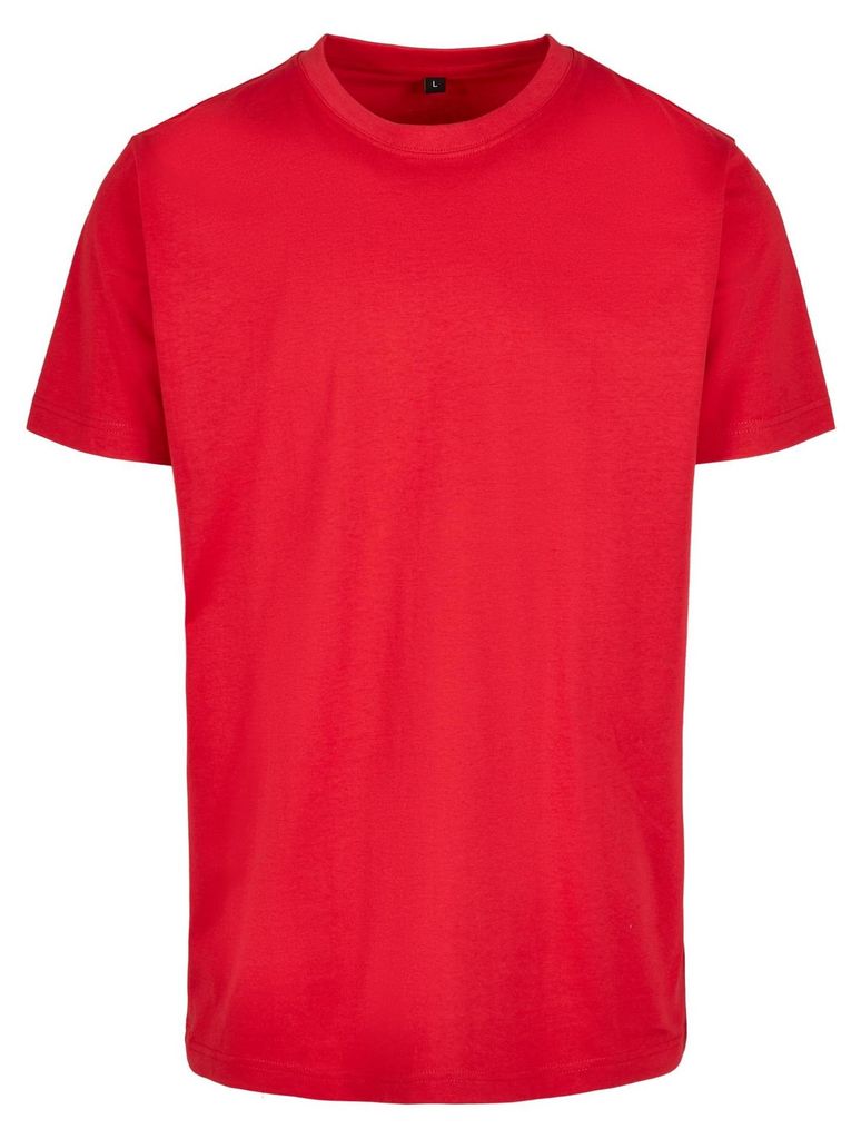 Build Your Brand - T-Shirt Rundhalsausschnitt für Herren/Damen Uni LT1926 (XXL) (Stadtrot)
