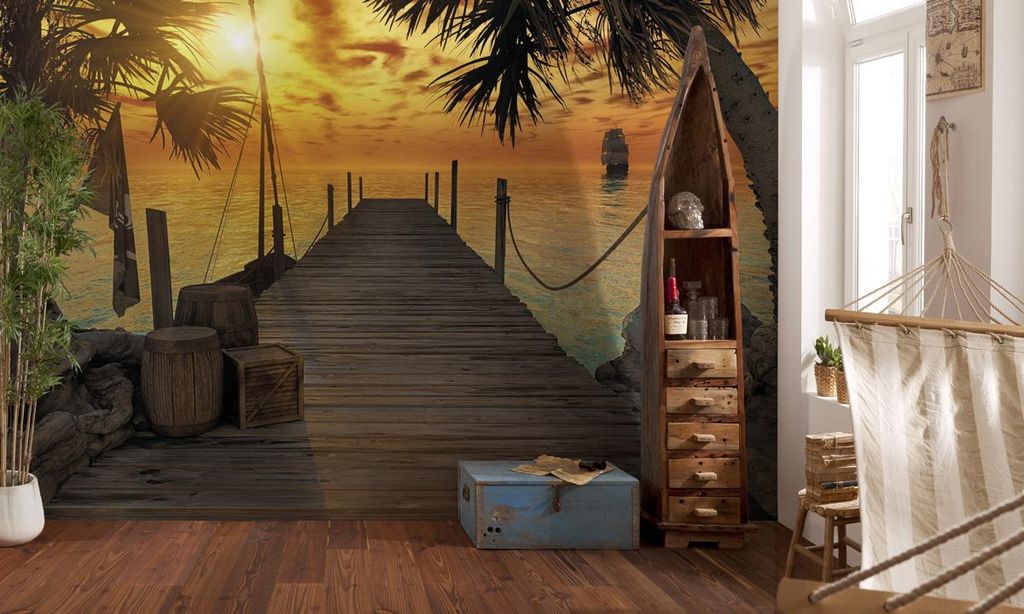 Komar Fototapete "Treasure Island", bunt, 368 x 254 cm