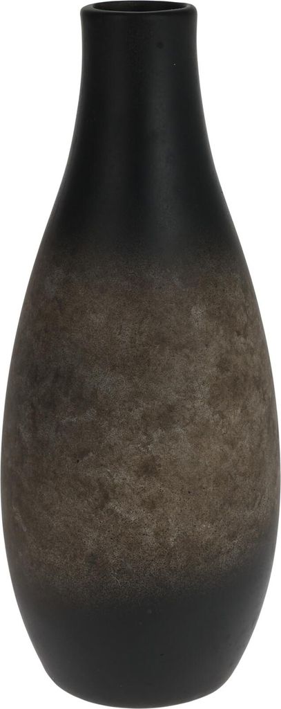 Vase Antik 103x103x255mm, schwarz/grau