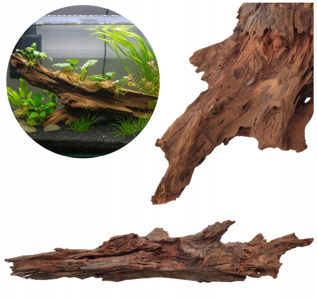 Mangrovenwurzel Aquariendekoration 50-70 cm Dunkelbraun