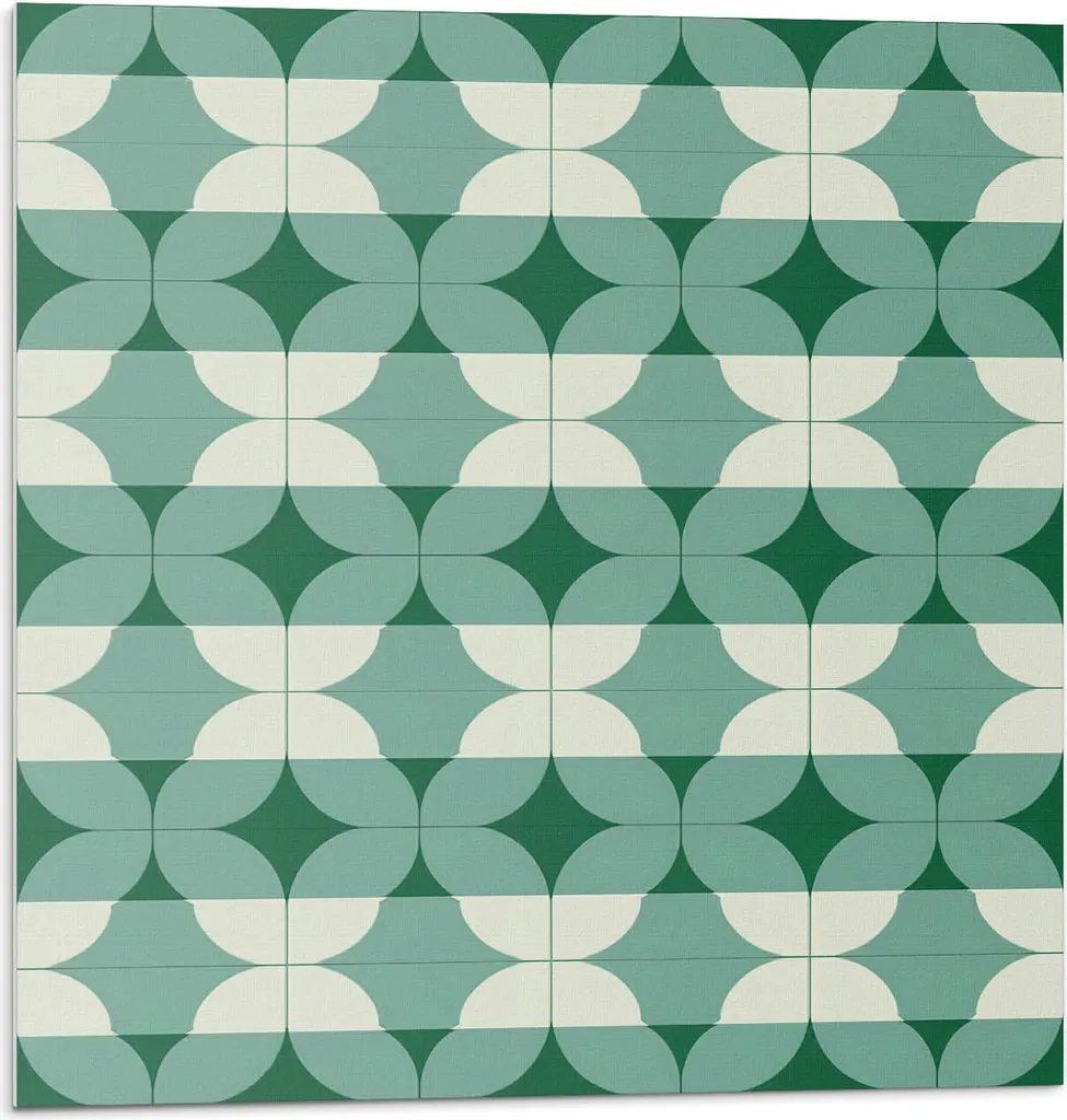 Geometrie Welliger Formen - Selbstklebend - Wandverkleidung - Wandpaneel - Wanddeko - Dekorative Wandpaneele - 3D Wandpaneele - Wandgestaltung selbstklebend - 4 Stück 50 x 50 cm