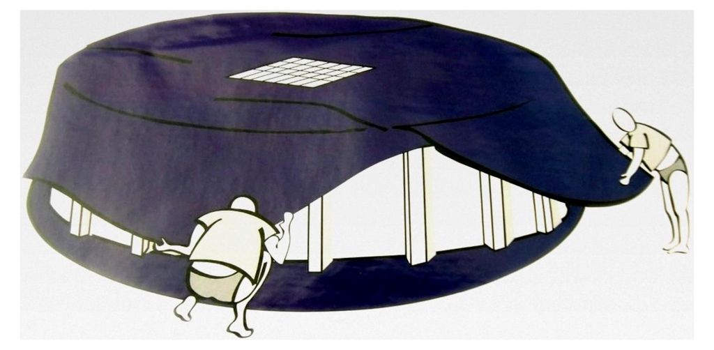 ID Piscine – Abdeckplane für die Überwinterung von überirdischen Pools, Durchmesser 3,60 m – 140 g/m²
