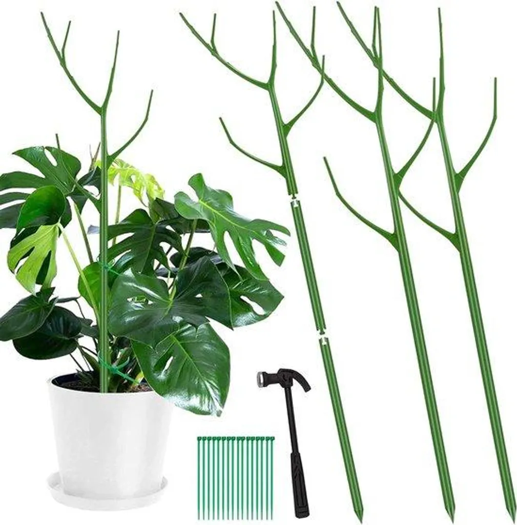 Tuteurs de 102 cm flexibles pour plantes vertes de salon et potager
