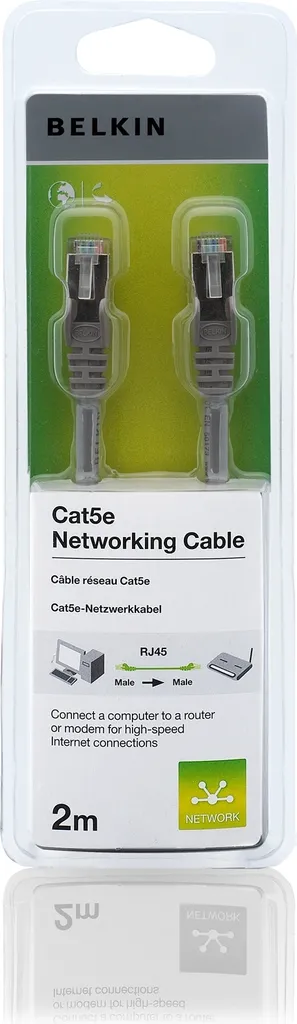 Éliminez les Interférences avec le Câble Belkin CAT5e SNG-SHD RJ45 2m