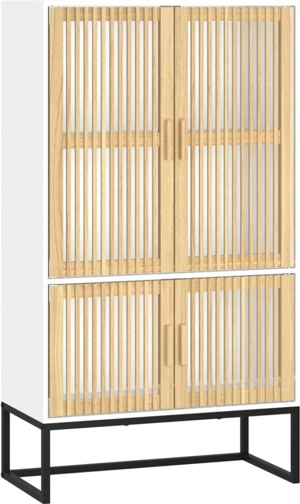 vidaXL Highboard Weiß 70x35x125 cm Holzwerkstoff