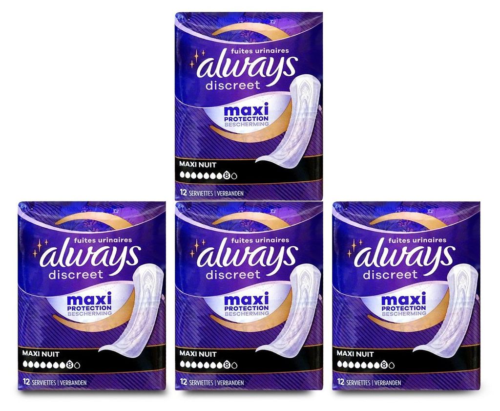 Always Discreet Ultimate Night, inleggers voor Productafbeelding 