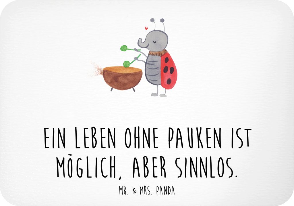 Mr. & Mrs. Panda magnet Pauken Leben - Weiß - Geschenk, Instrument, Musikinstrument, spruchmagnet, Timpani, zettelhalter, whiteboardmagnet, Orches...