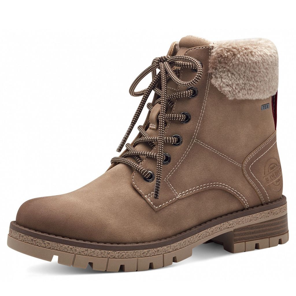 s.Oliver Damenschuhe Stiefel Schnürer Braun Freizeit, Schuhgröße:37 EU