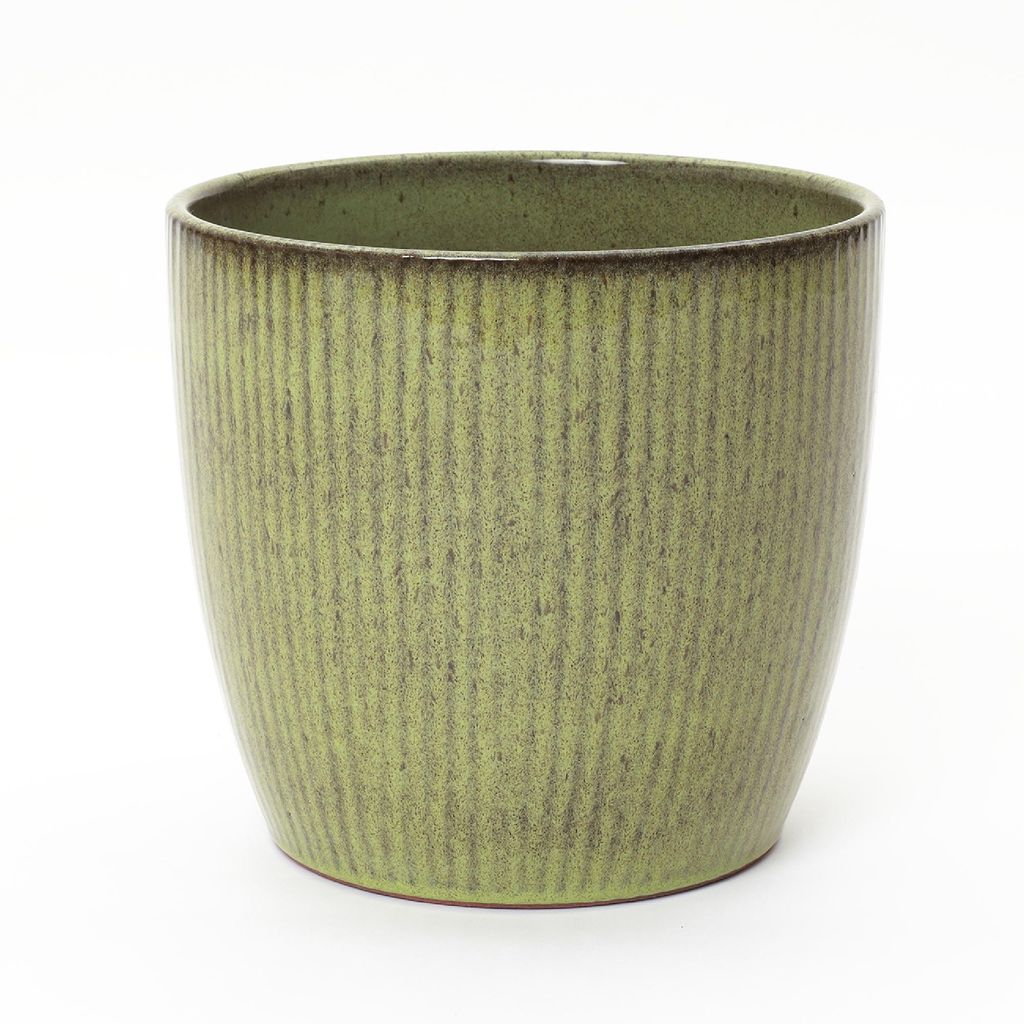 Hometopia Keramik Blumentopf Groß, Ø30xH25cm Round Übertöpfe Außen & Innen, Massiver Pflanzkübel mit Drainage-Loch ideal für Wohnzimmer und ...