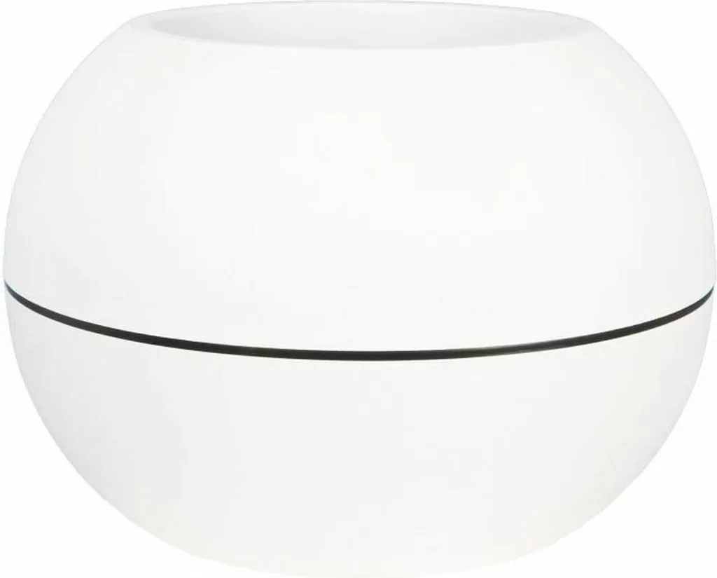 Pot Riss RIV3580798142023 Blanc en Plastique Rond pour Plante de Jardin