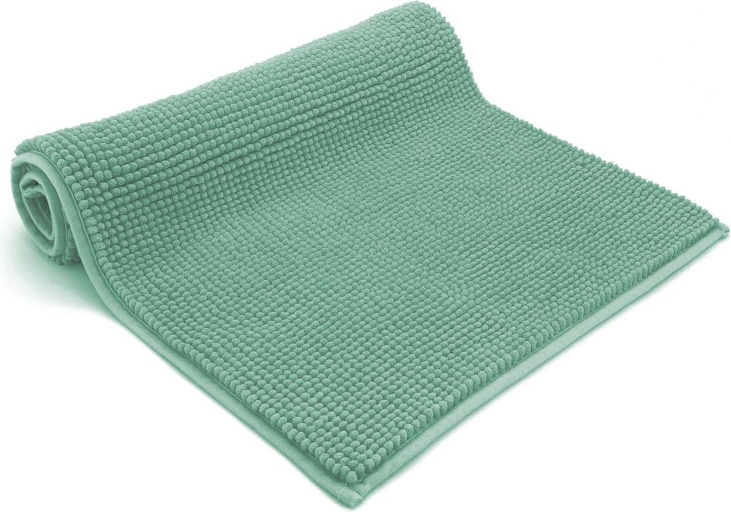 heimtexland Badvorleger Chenille Super Flauschig Saugstark Badteppich Badematte Typ771 Mint 70 x 120 cm