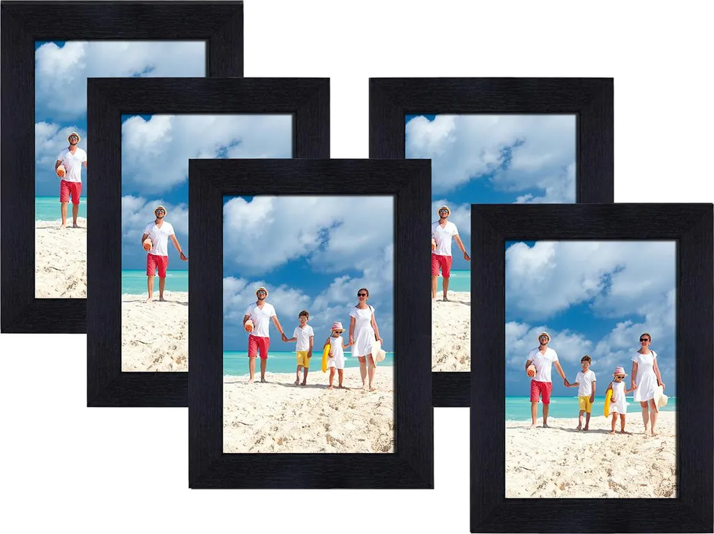 Protégez vos photos de la poussière : lot de 3 cadres 10x15 noirs