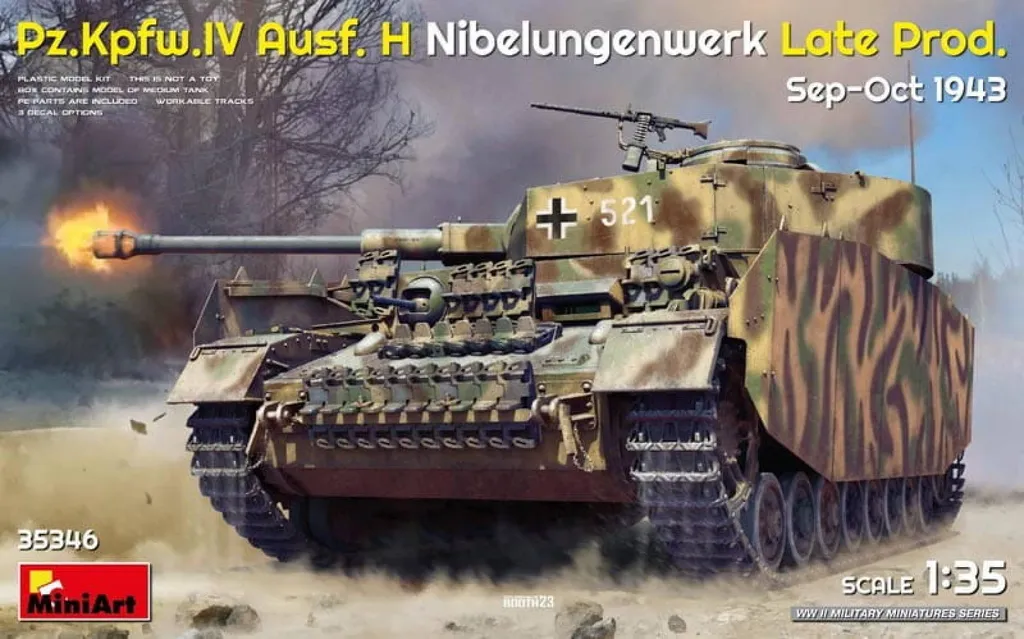 Char Panzer IV Ausf. H MiniArt 35346 avec Intérieur et Détails Photo