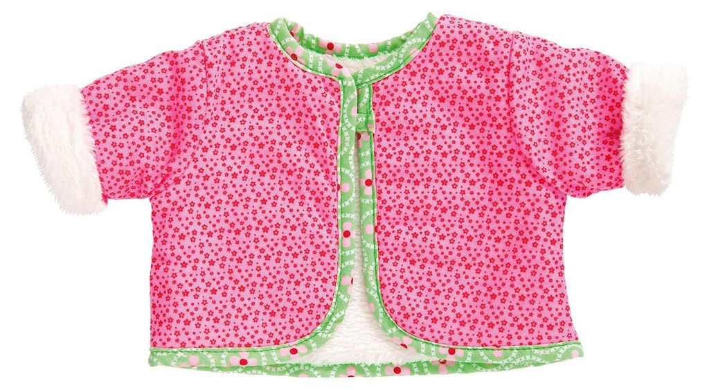 Kuscheliges Puppen-Wendejacken-Set Blumi, klein, Gr. 28-35 Produktbild 