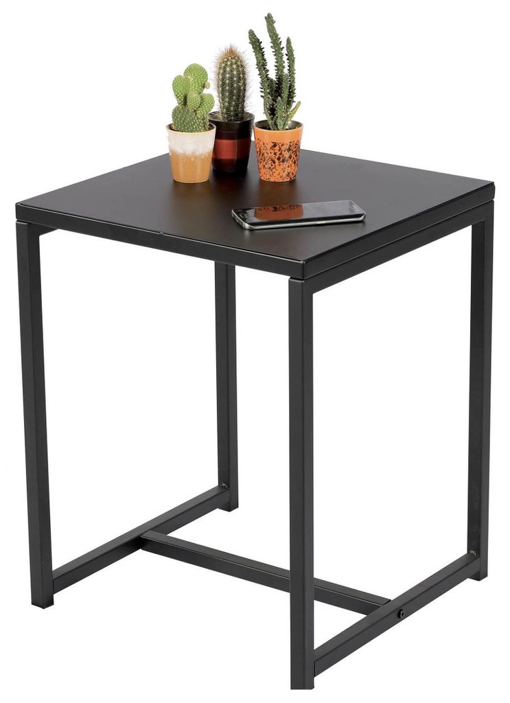 Beistelltisch/Salontisch Mambo - schwarz - Metall - Produktbild 