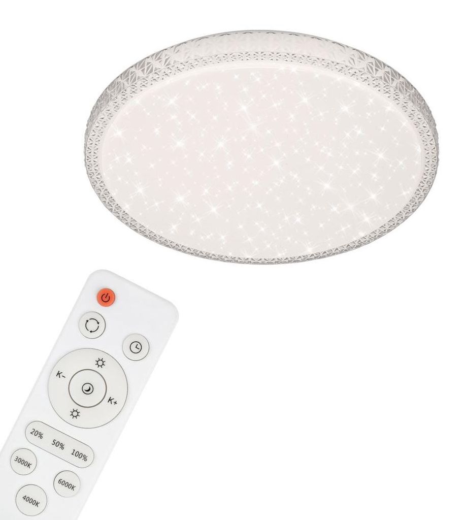 LED Deckenleuchte CCT Sternendekor Kristalloptik dimmbar Produktbild 