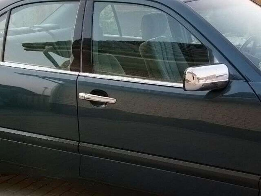 Edelstahl Fensterleisten Chrom für MERCEDES E-KLASSE W210 | 1995-2002 | 4tlg Set