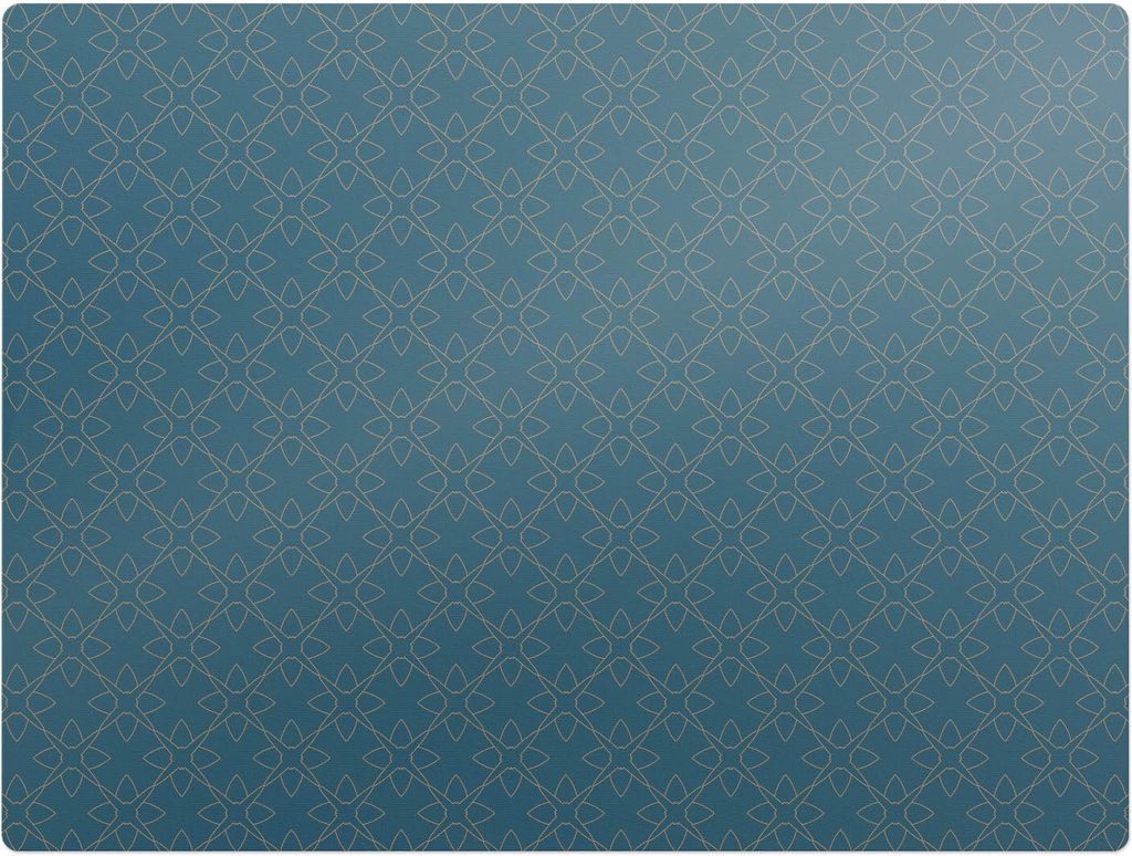 Geometrisches Ornament – Bodenschutzmatte – Stuhlunterlage 120x90 cm – Rutschfest – Hartbodenmatte