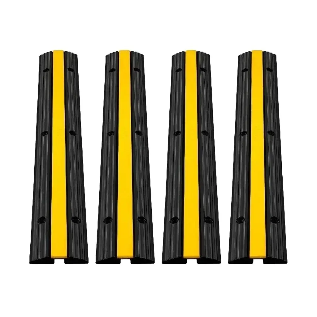 Rampe de protection de câbles à 1 canal - Passage de câble modulaire noir