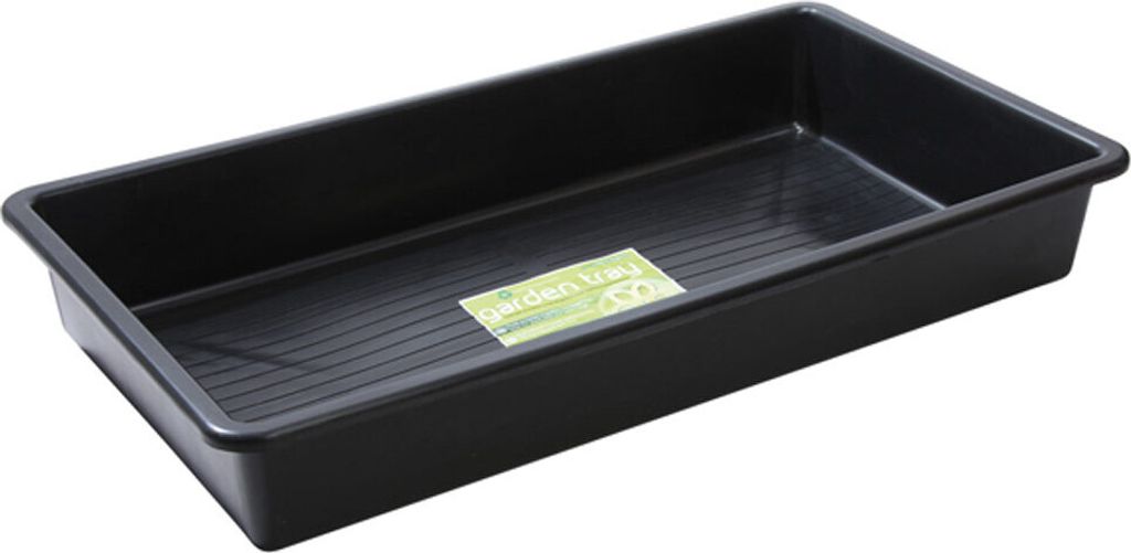 Garland Pflanzschale, rechteckig, Titan, schwarz, 100 x 55 Produktbild 