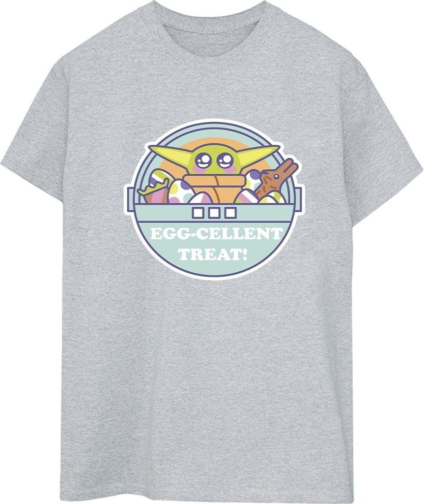 Star Wars - "The Mandalorian Eggcellent Easter" T-Shirt für Damen BI45993 (3XL) (Grau)
